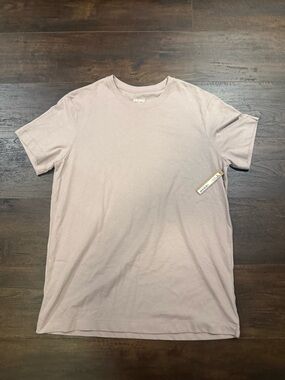 SKIMS Short Sleeve Crew Tee in Mauve Pink